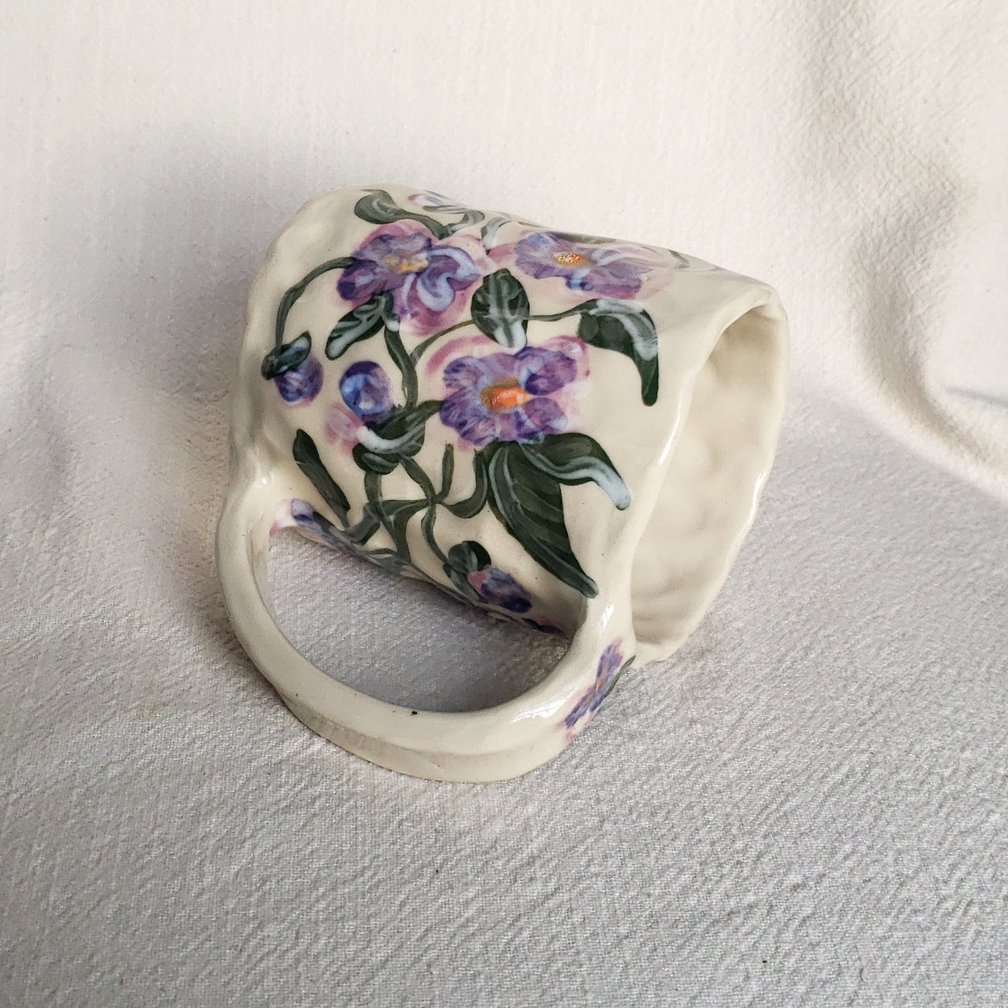 Tall Mug - Purple Pansy Season