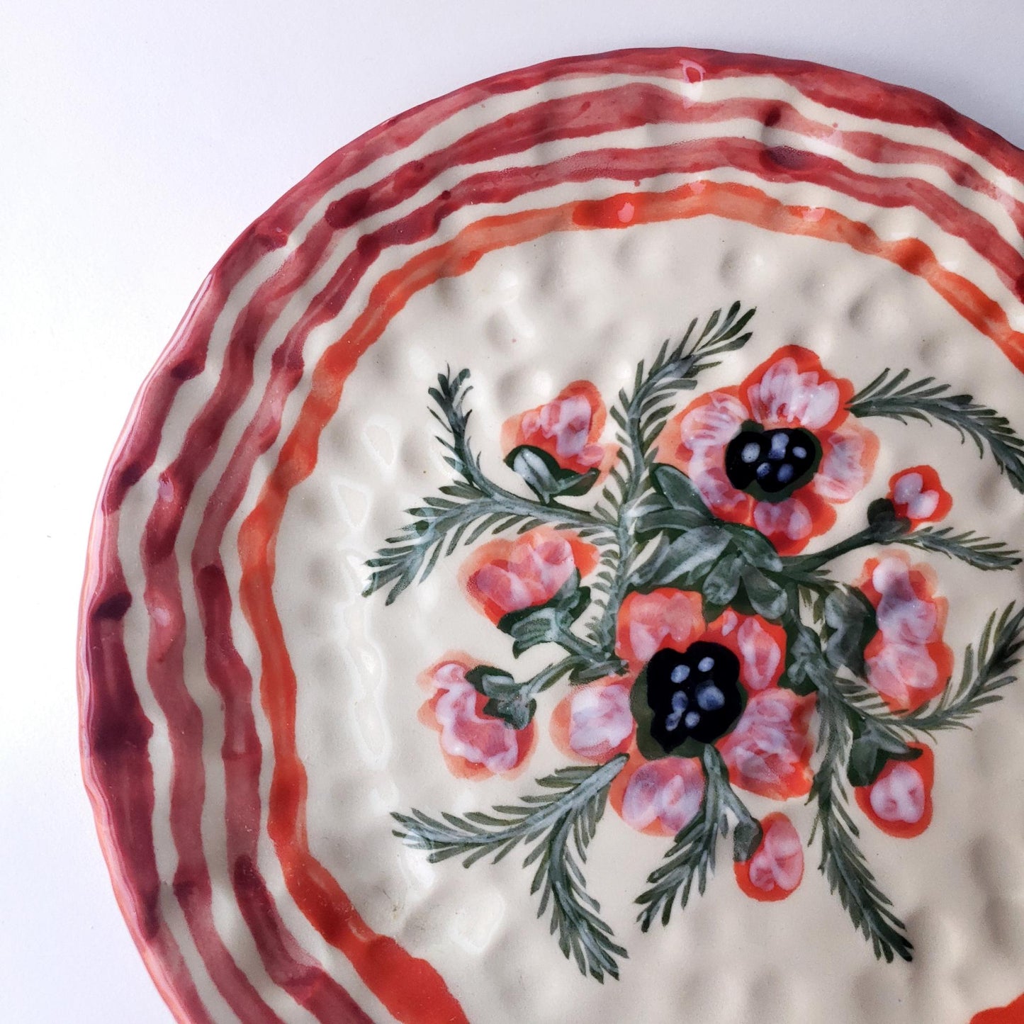 Stackable 8.5" Plate - Poppy Bouquet